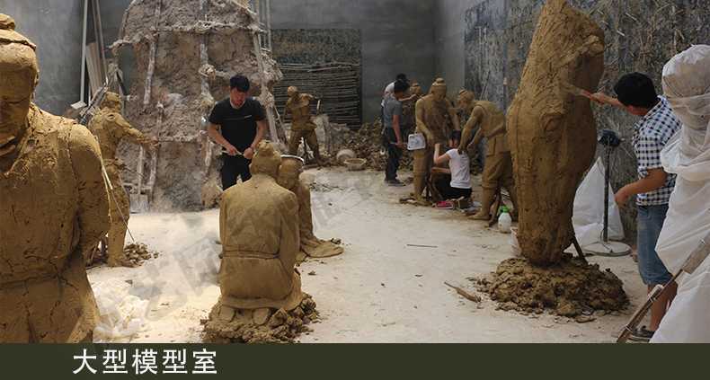 銅雕塑模型室，銅雕塑模型